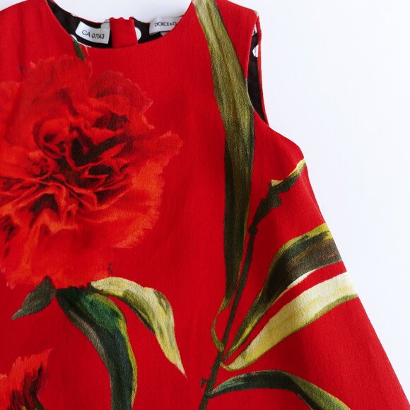 Dolce & Gabbana Sleeveless Floral Summer Dress 6-9 Months Made in Italy - Picture 8 of 13